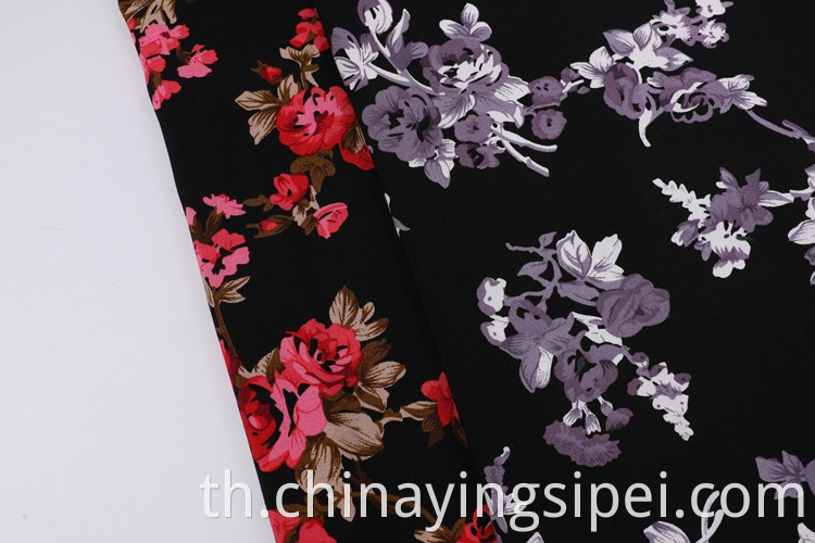 Wholesale Woven Plain Challis 100%Rayon Viscose Printing Fabric สำหรับชุดผู้หญิง